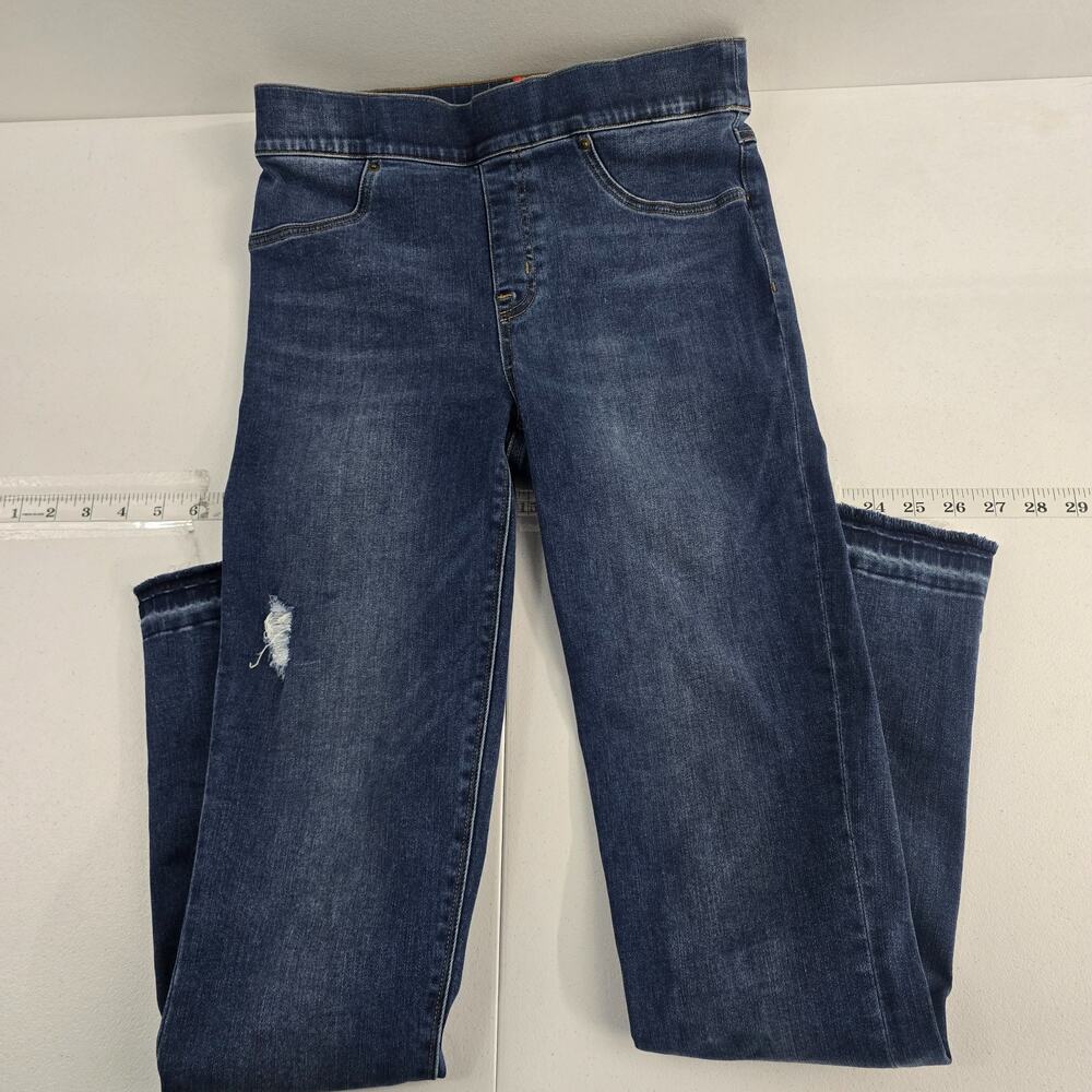 Spanx womens jeans blue denim slim skinny size M 6805